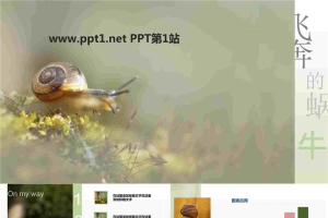 蜗牛PPT模板_烦烦出品.pptx[共8张]