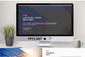 简洁公司简介新员工入职培训PPT模板.pptx[共55张]