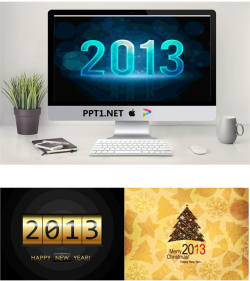 一组2013年圣诞节PPT背景图片.pptx[共3张]