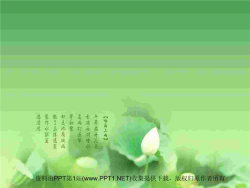 淡雅荷花PPT模板.pptx[共1张]