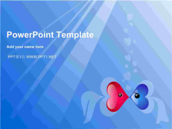 蓝色爱情鱼爱情PPT模板.ppt[共1张]