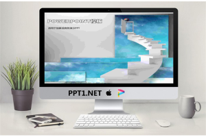 商务台阶阶梯PPT模板.ppt[共8张]