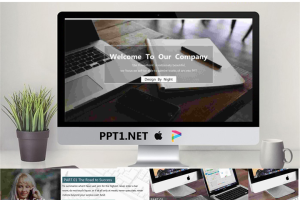 欧美办公桌面背景PPT模板.pptx[共15张]