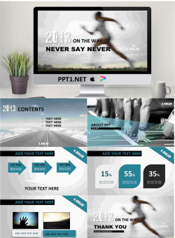 高速奔跑的运动员PowerPoint模板.ppt[共8张]