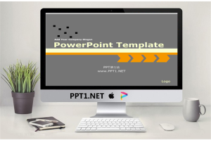 灰色简约经典PPT模板.ppt[共5张]