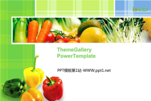 绿色蔬菜背景的食品PPT模板.ppt[共61张]