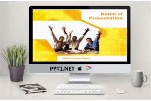 成功的欢呼－商务PPT模板.ppt[共2张]