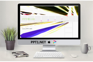极具科技感的抽象艺术地铁PPT模板.ppt[共4张]