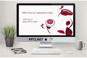 艺术玫瑰PPT模板.ppt[共9张]