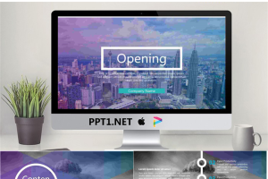 时尚欧美建筑图片排版设计PPT模板免费.pptx[共33张]