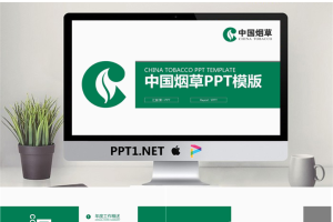 简洁中国烟草PPT模板.pptx[共26张]