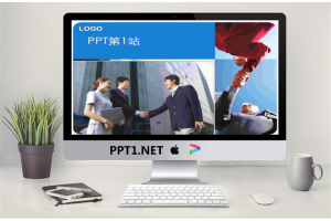商务人士握手背景PPT模板.ppt[共2张]