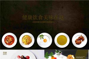中华传统美食招商PPT模板免费.pptx[共27张]