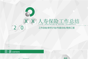 绿色中国人寿保险公司PPT模板.pptx[共26张]