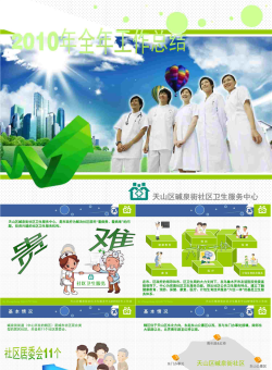 精美的社区医院年底工作总结汇报PPT作品.ppt[共47张]