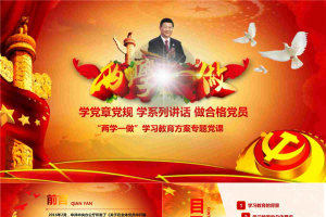 深入开展“两学一做”专题PPT模板.pptx[共25张]
