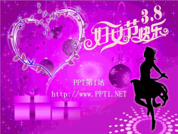 紫色妇女节幻灯片模板.ppt[共1张]