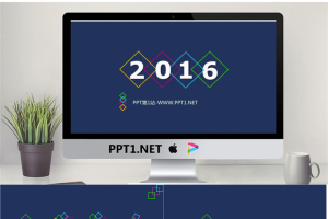 扁平化简洁蓝色商务PPT模板.pptx[共22张]
