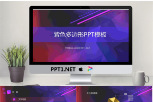 紫色多边形PPT模板.pptx[共9张]