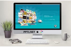 精美照片墙背景商务PPT模板.ppt[共3张]