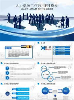 人力资源工作通用PPT模板.pptx[共43张]