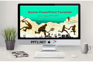 复古风格的运动会PowerPoint模板.pptx[共3张]