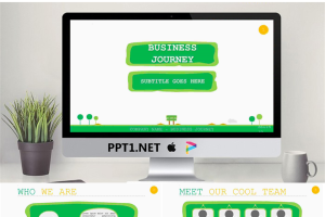 绿色卡通PPT模板.pptx[共22张]