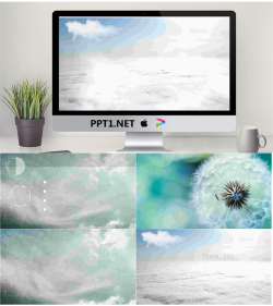 精美动态天空PowerPoint模板.pptx[共5张]