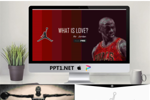 乔丹篮球体育运动PPT模板.pptx[共23张]