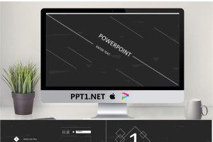 黑色简约工作汇报总结PPT模板.pptx[共18张]