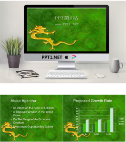 金龙图案背景中国风PPT模板.ppt[共3张]