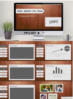 木质背景PPT模板.ppt[共12张]
