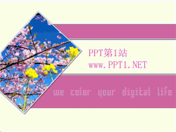 粉色桃花背景PPT模板.ppt[共1张]
