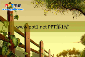 蔓藤PPT模板.ppt[共4张]