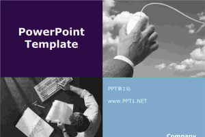 深蓝色鼠标天空商务科技PPT模板.ppt[共1张]