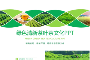 绿色茶园背景的茶文化PPT模板.pptx[共23张]