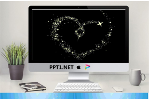 玫瑰花瓣背景情人节PPT模板.ppt[共4张]