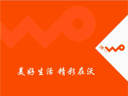 联通公司沃3G宣传PPT.ppt[共1张]
