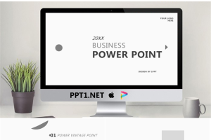 极简灰色圆圈背景商务PPT模板.pptx[共19张]