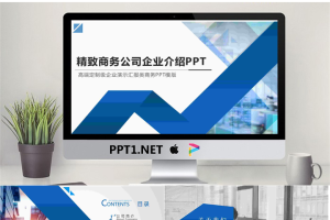 蓝色实用公司简介PPT模板.pptx[共20张]
