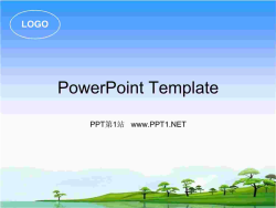 清新树林自然PPT模板.ppt[共1张]