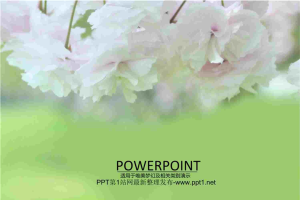 绿色清新牡丹花PPT模板.ppt[共11张]