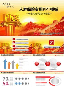 中国人寿保险公司PPT模板.pptx[共28张]