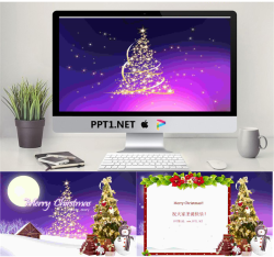 紫色圣诞树背景PPT模板.ppt[共3张]