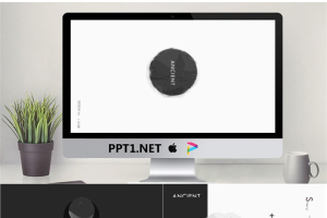 褐色极简古老意境PPT作品欣赏.pptx[共11张]