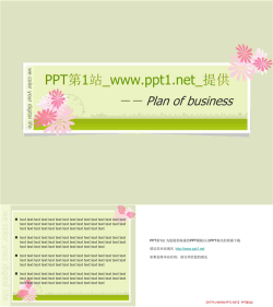 清新淡雅小花PPT模板.ppt[共3张]