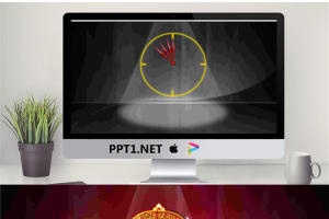 新年钟声背景喜庆节日PPT模板.ppt[共2张]