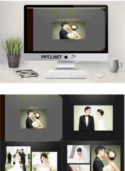 结婚纪念册PPT模板.ppt[共6张]
