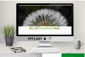 蒲公英背景幻灯片模板.ppt[共11张]