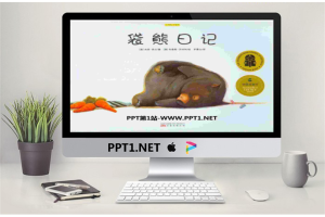 《袋熊日记》绘本故事PPT.pptx[共29张]